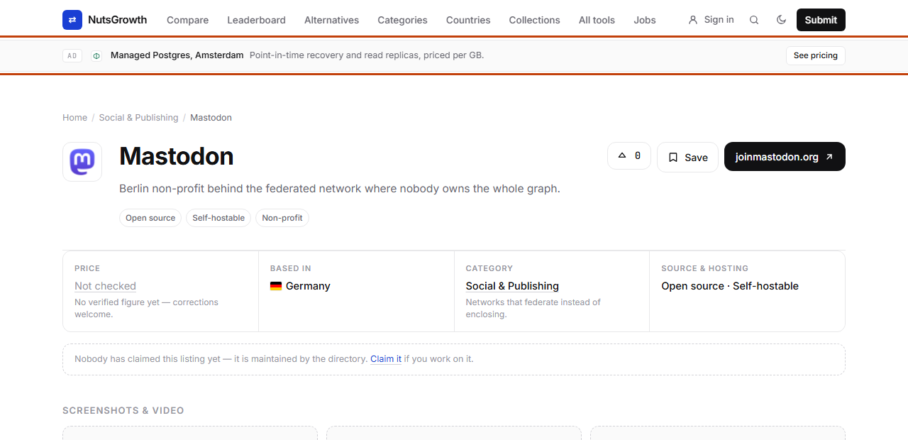 Header: A line in the sticky header, on every page. Screenshot of the page with the slot outlined.
