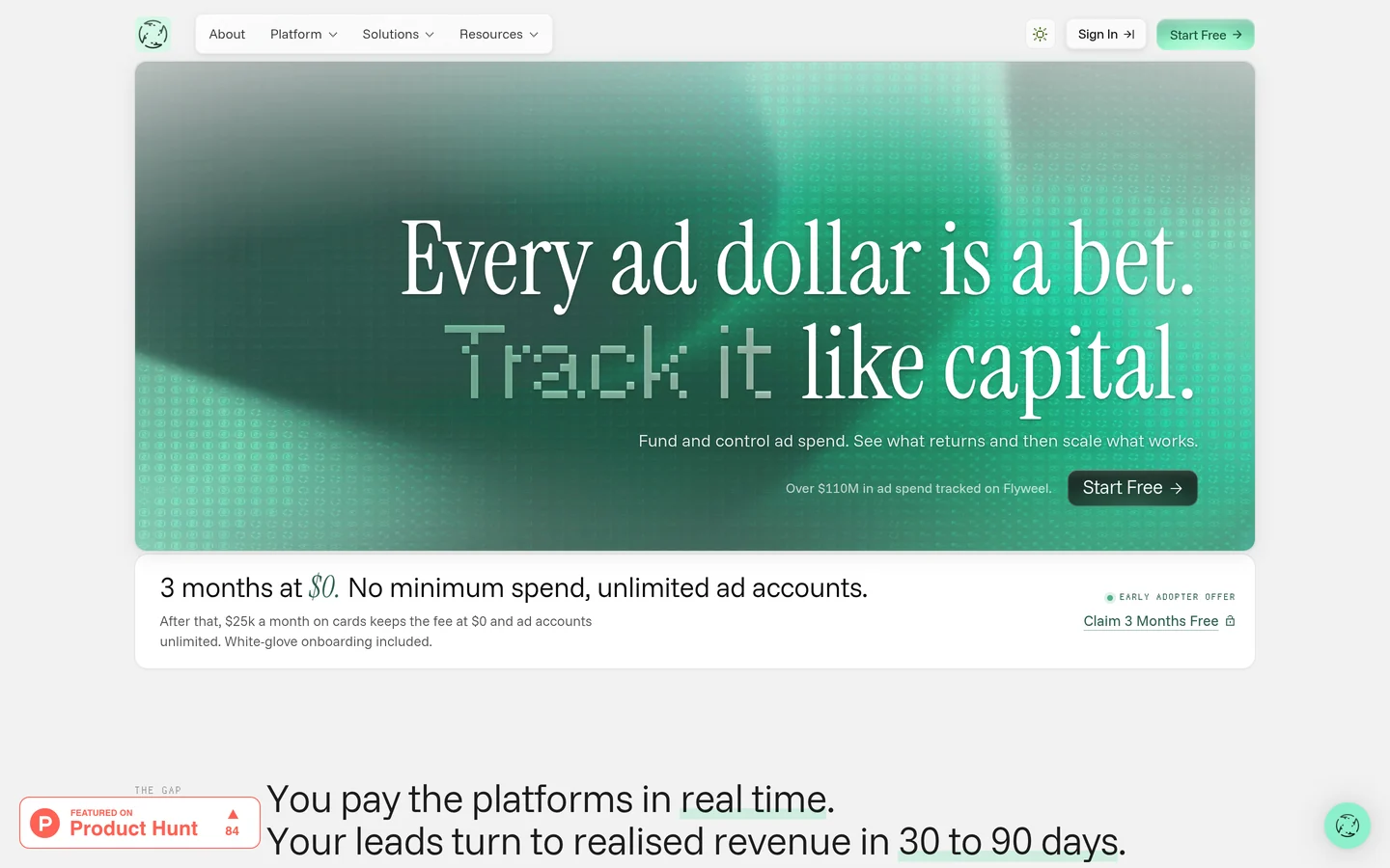 Flyweel — ad-spend cards, capital and reconciliation in one platform
